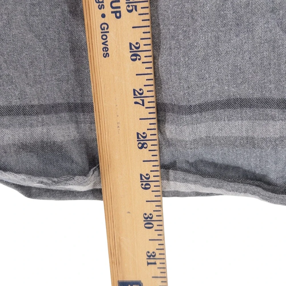 The North Face Mens Large Approach Plaid Flannel Long Sleeve Shirt Gray Gorpcore